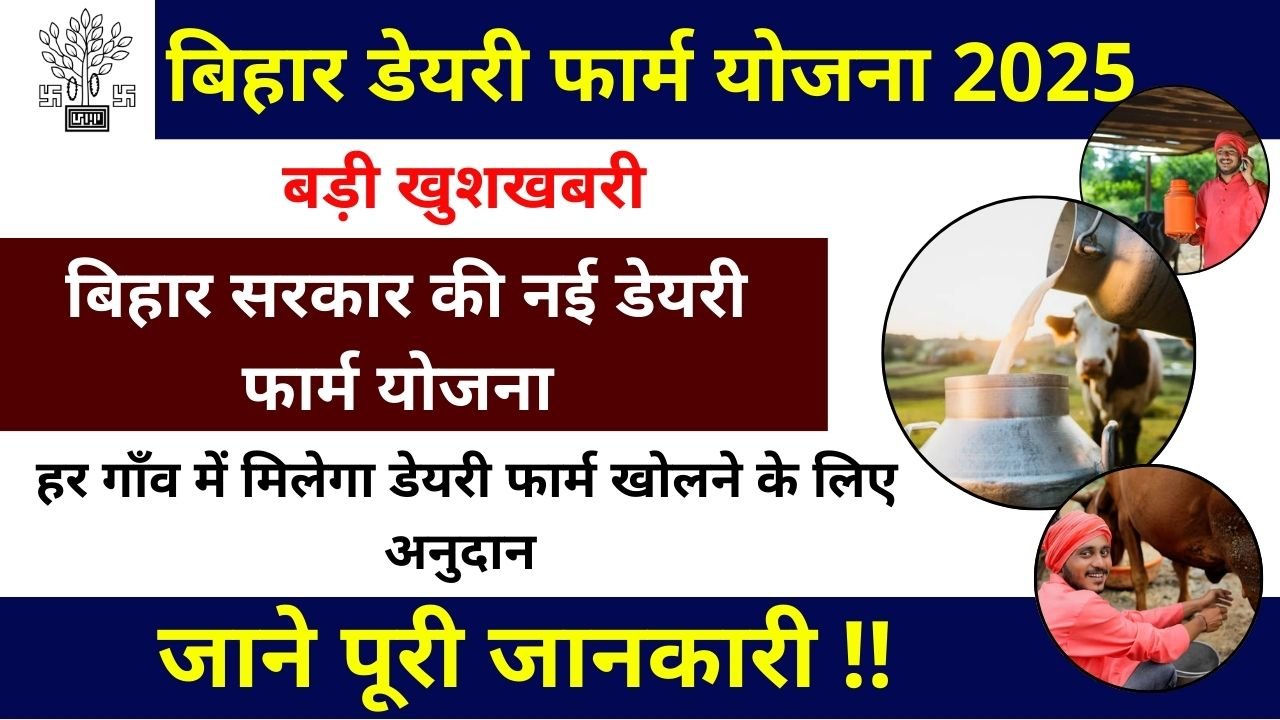 बिहार डेयरी फार्मिंग योजना 2025
